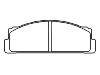 Bremsbelagsatz, Scheibenbremse Brake Pad Set:4 434 817